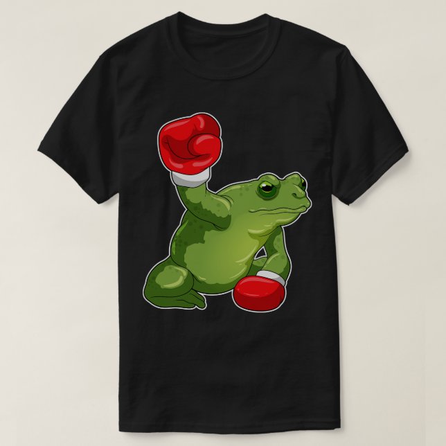 Frog Boxer Boxing gloves 1 T-Shirt (Design Front)