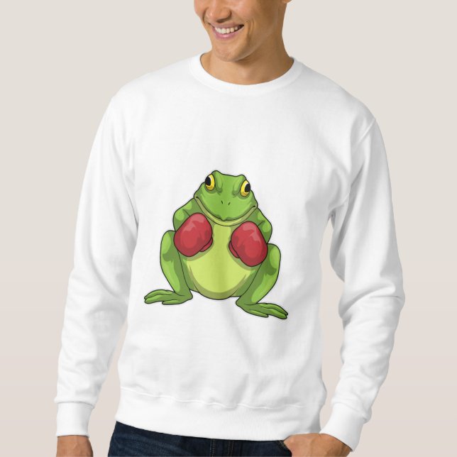 Frog Boxer Boxing gloves Sweatshirt (Front)