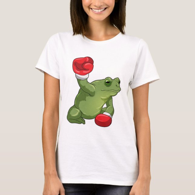 Frog Boxer Boxing gloves T-Shirt (Front)
