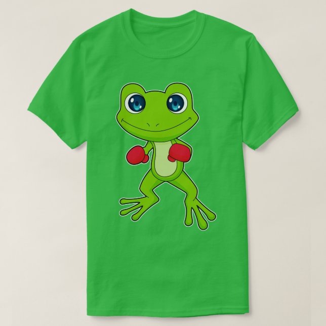 Frog Boxing Boxer Boxing gloves T-Shirt (Design Front)