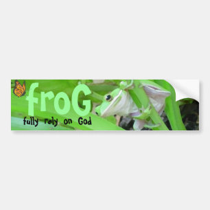frog bumper sticker