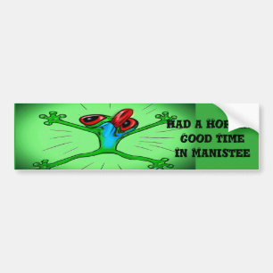 Frog bumper sticker