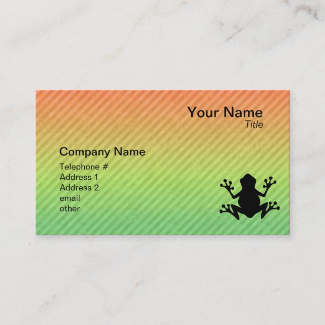 Frog Business Card (Front)