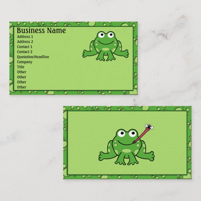 Frog Business Cards (Front/Back)