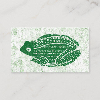 Frog Business Cards - Green Frog