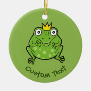 Frog Cartoon Ceramic Tree Decoration