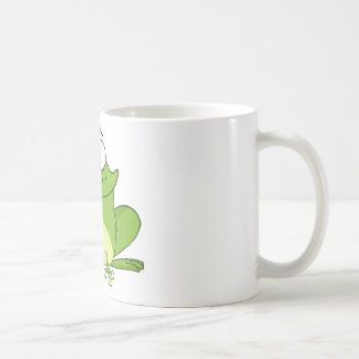 Frog Cartoon Character Hanging Its Tongue Out Coffee Mug