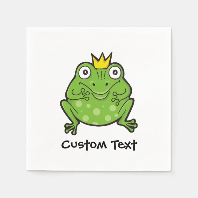 Frog Cartoon Napkin (Front)