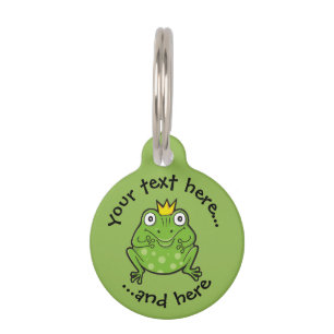 Frog Cartoon Pet Tag