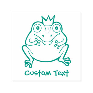 Frog Cartoon Self-inking Stamp