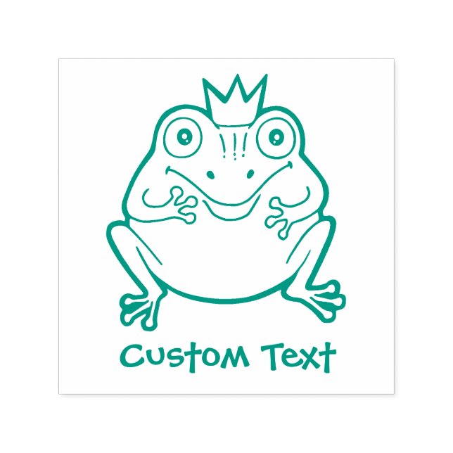 Frog Cartoon Self-inking Stamp (Design)