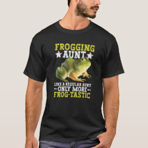 Frog Catching Aunt For Frog Hunting Aunty T-Shirt