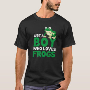 Frog Catching  Just A Boy Who Loves Frogs T-Shirt
