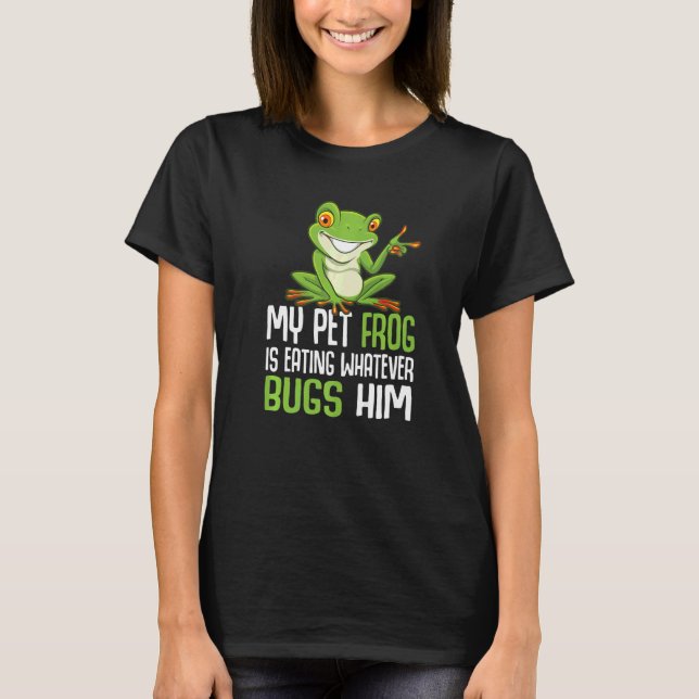 Frog Catching & Toad Hunting for a Bullfrog Hunter T-Shirt (Front)