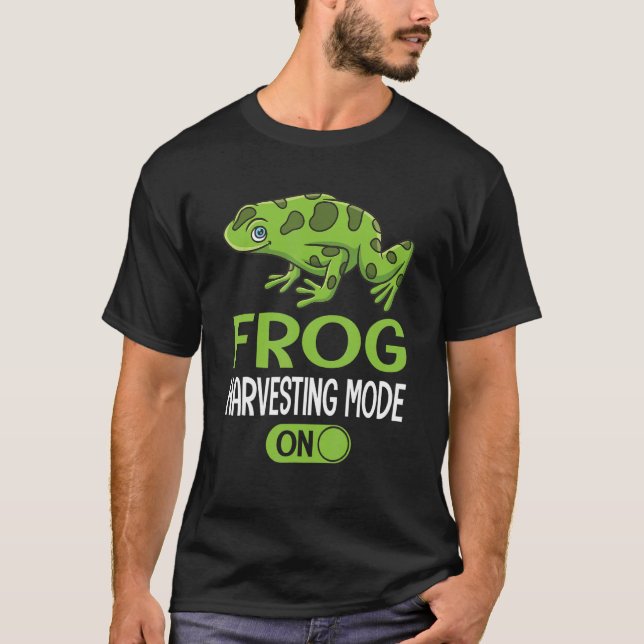 Frog Catching & Toad Hunting for a Bullfrog Hunter T-Shirt (Front)