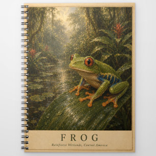 Frog Central America VINTAGE Notebook