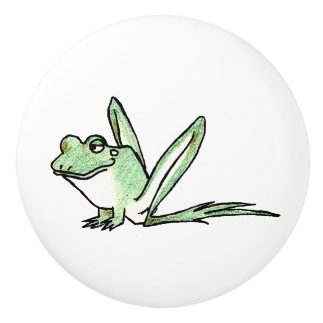 Frog Ceramic Knob (Front)