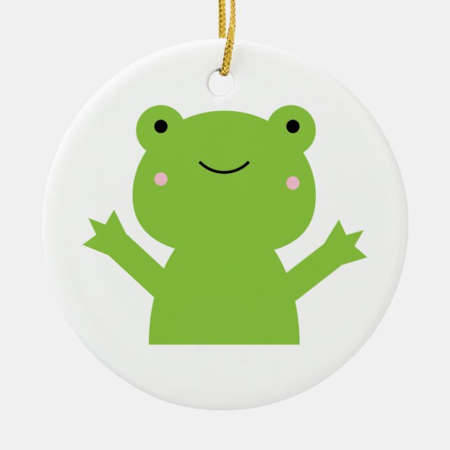 Frog Ceramic Tree Decoration (Front)