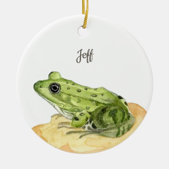 Frog Ceramic Tree Decoration (Front)