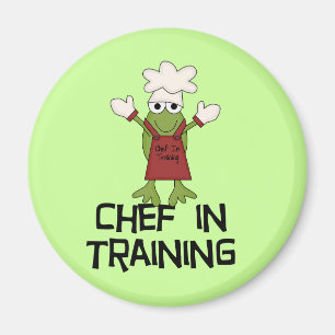 Frog Chef in Training Tshirts and Gifts Magnet