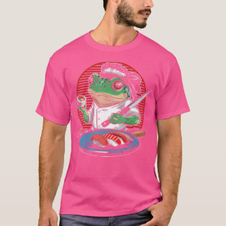 Frog Chef Sushi Kawaii Samurai Anime Japanese Food T-Shirt