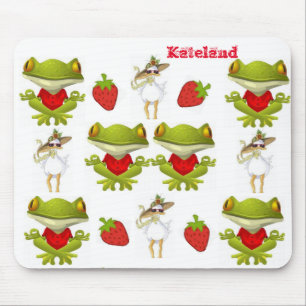 Frog Chicken Strawberry Mouse Pad! Mat