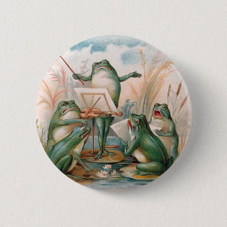 Frog Chorus 6 Cm Round Badge