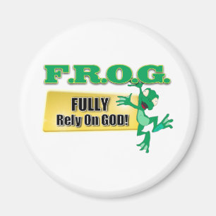 FROG CHRISTIAN ACRONYM FULLY RELY ON GOD MAGNET