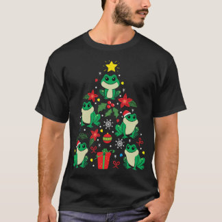 Frog Christmas Ornament Tree Funny Xmas Gift T-Shirt