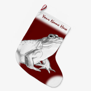 Frog Christmas Stocking Custom Bullfrog Stocking