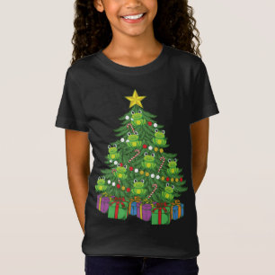 Frog Christmas Tree Cute Frog Ornaments Pet Frog T-Shirt