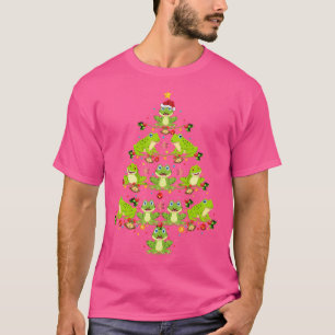 Frog Christmas Tree Funny Christmas Frog T-Shirt