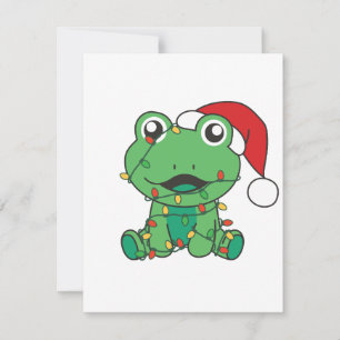 Frog Christmas Winter Animals Holiday Frogs