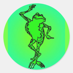 frog classic round sticker