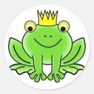 frog classic round sticker