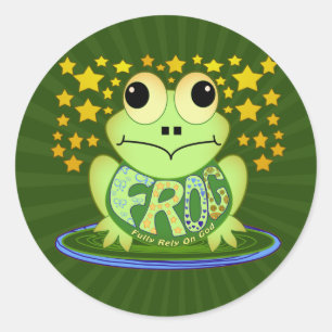 FROG CLASSIC ROUND STICKER
