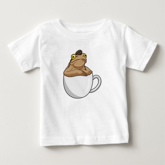 Frog Coffee Coffee bean Baby T-Shirt (Front)