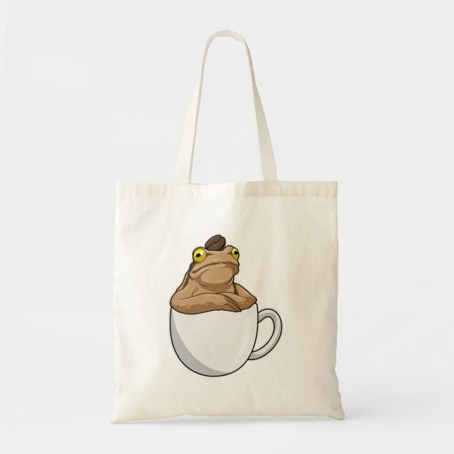 Frog Coffee Coffee bean Tote Bag (Front)