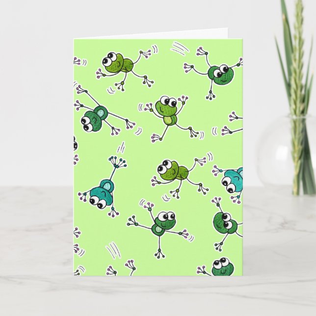 Frog Collage Invitation (Front)