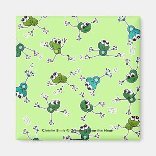 Frog Collage Magnet