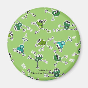 Frog Collage Magnet
