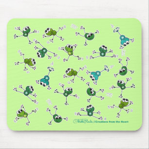 Frog Collage Mouse Mat
