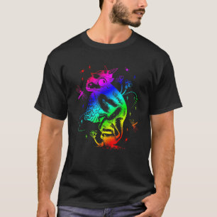 Frog Colour With Insects Flowers And Cute Colours T-Shirt