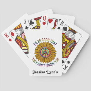 Frog Colourful Positive Custom Hippie Personalise  Playing Cards