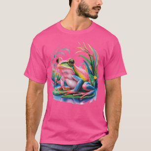 Frog Colourful Watercolour Frog T-Shirt