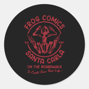 Frog Comics Santa Carla On The Boardwalk Classic Round Sticker