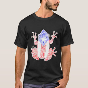 Frog Coqui Taino Puerto Rico Flag Cities Boricua T T-Shirt