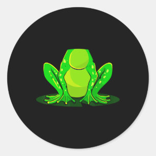 Frog Costume Halloween Green Toad Kids Men Women B Classic Round Sticker