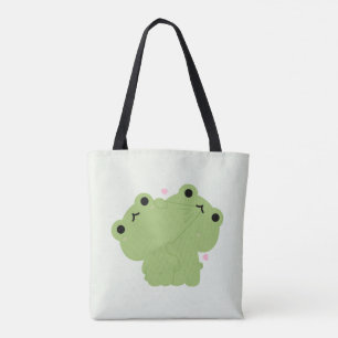 Frog Couple Tote Bag