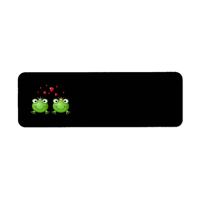 Frog Couple with hearts. (Front)